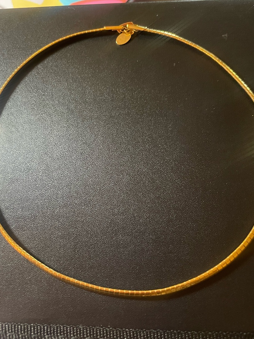 Nolan Miller Gold Tone Omega Necklace